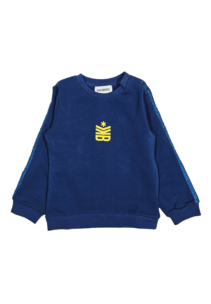 Felpa girocollo blu per neonato - Primamoda kids