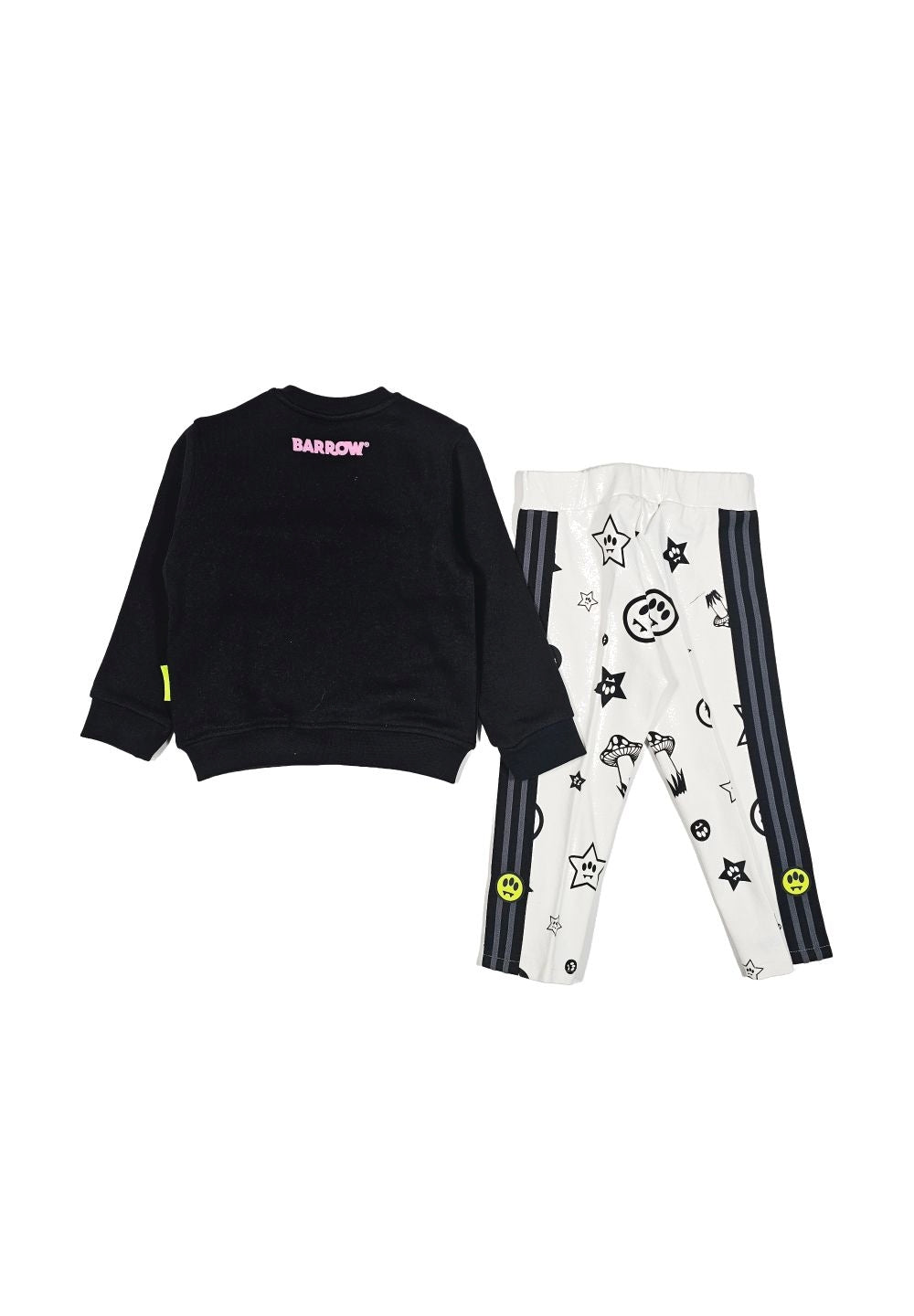 Completo felpa nero-bianco per neonata - Primamoda kids
