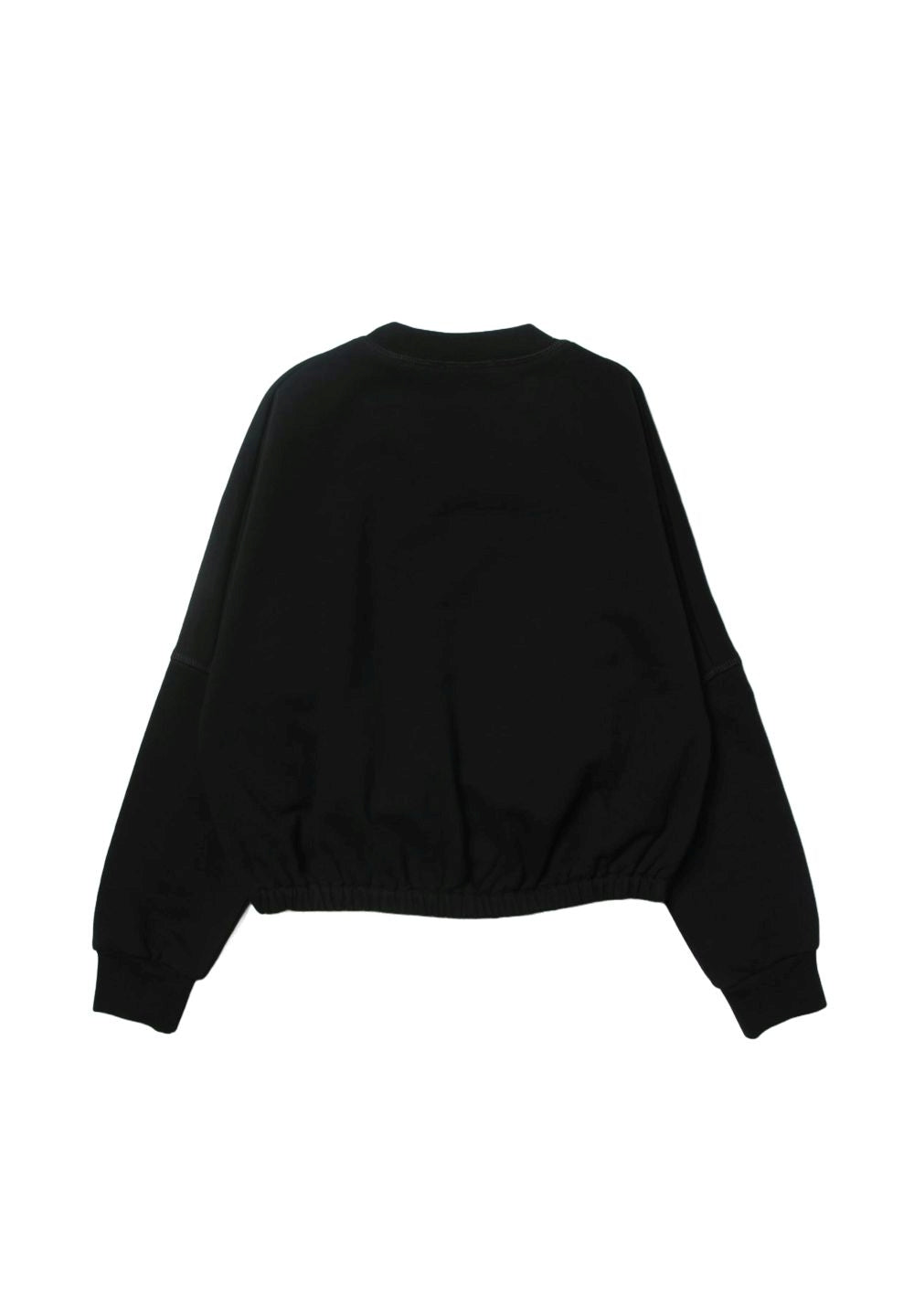 Felpa girocollo nera per bambina - Primamoda kids