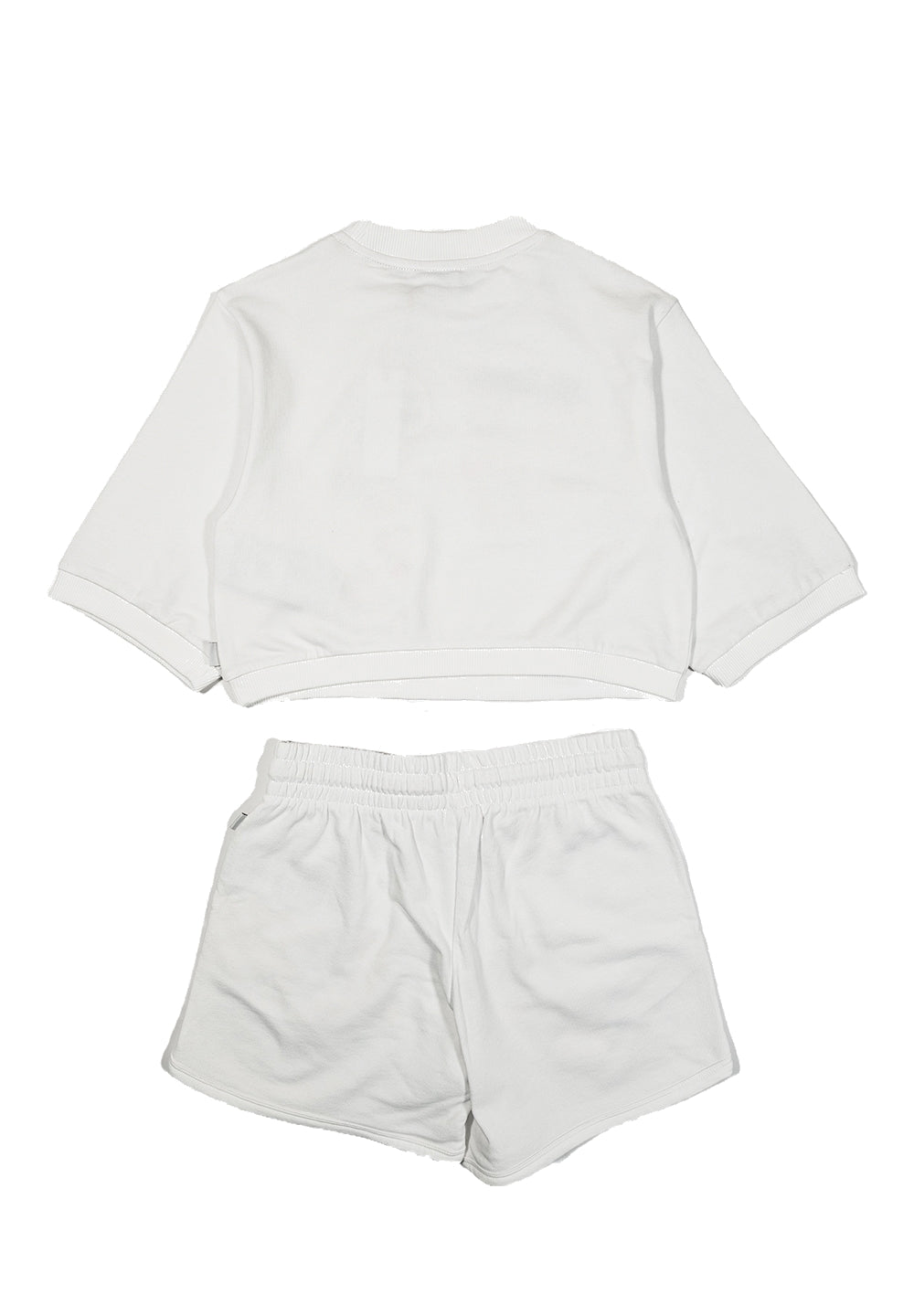 Completo felpa bianco per bambina - Primamoda kids