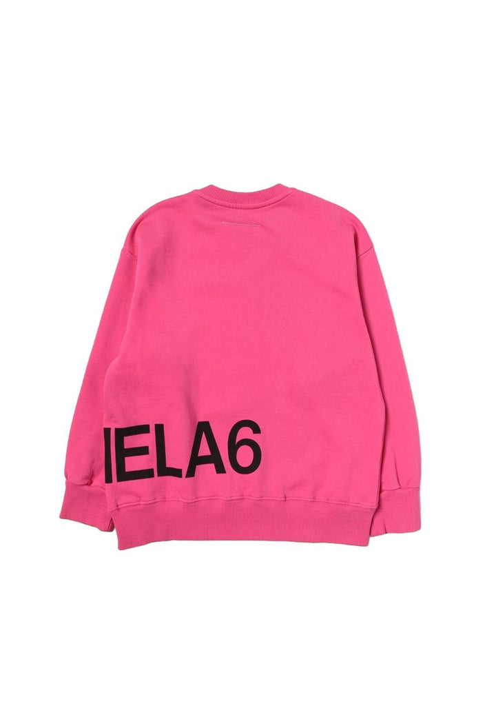 Felpa girocollo fuxia per bambina - Primamoda kids