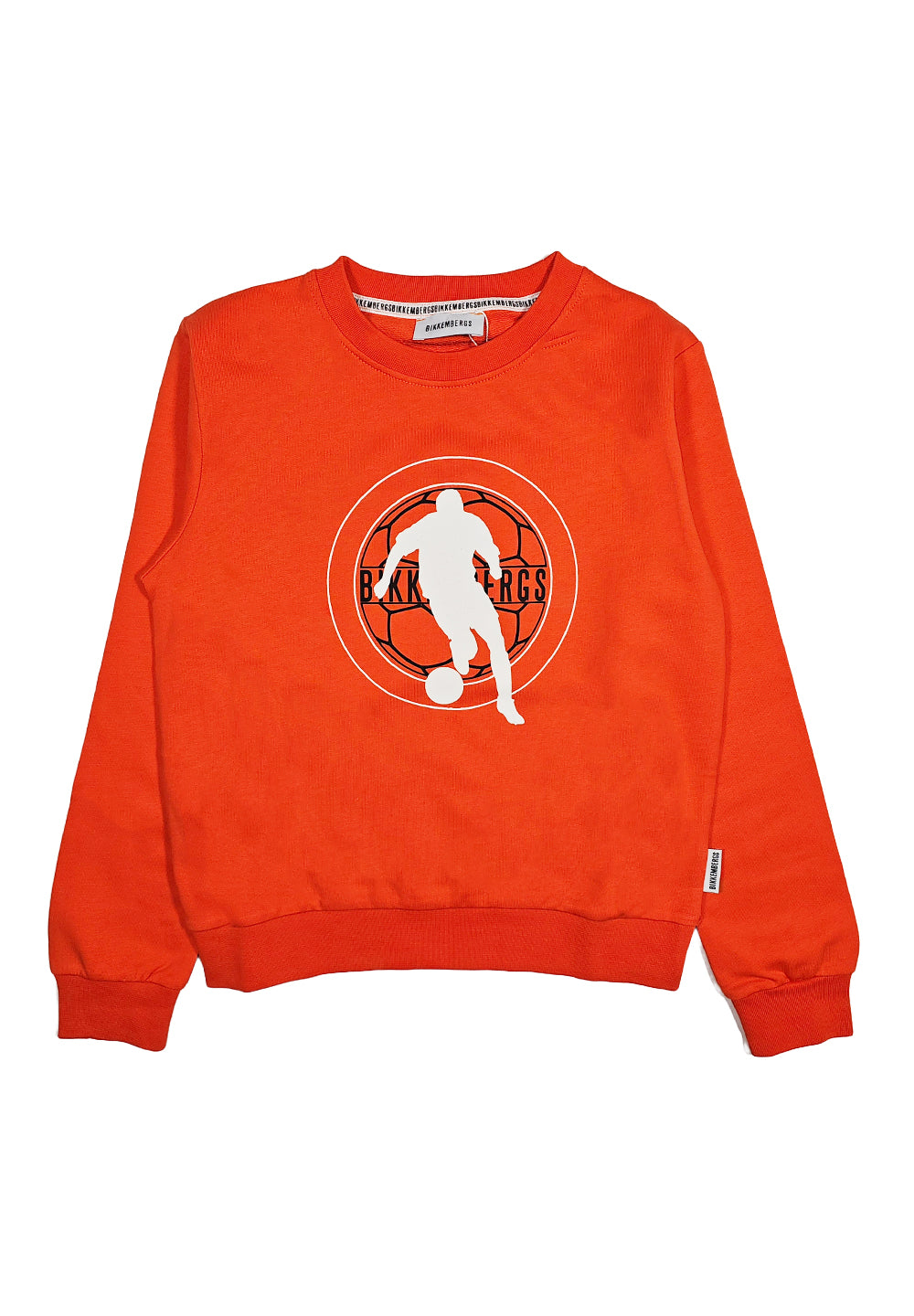 Felpa girocollo arancione per bambino - Primamoda kids