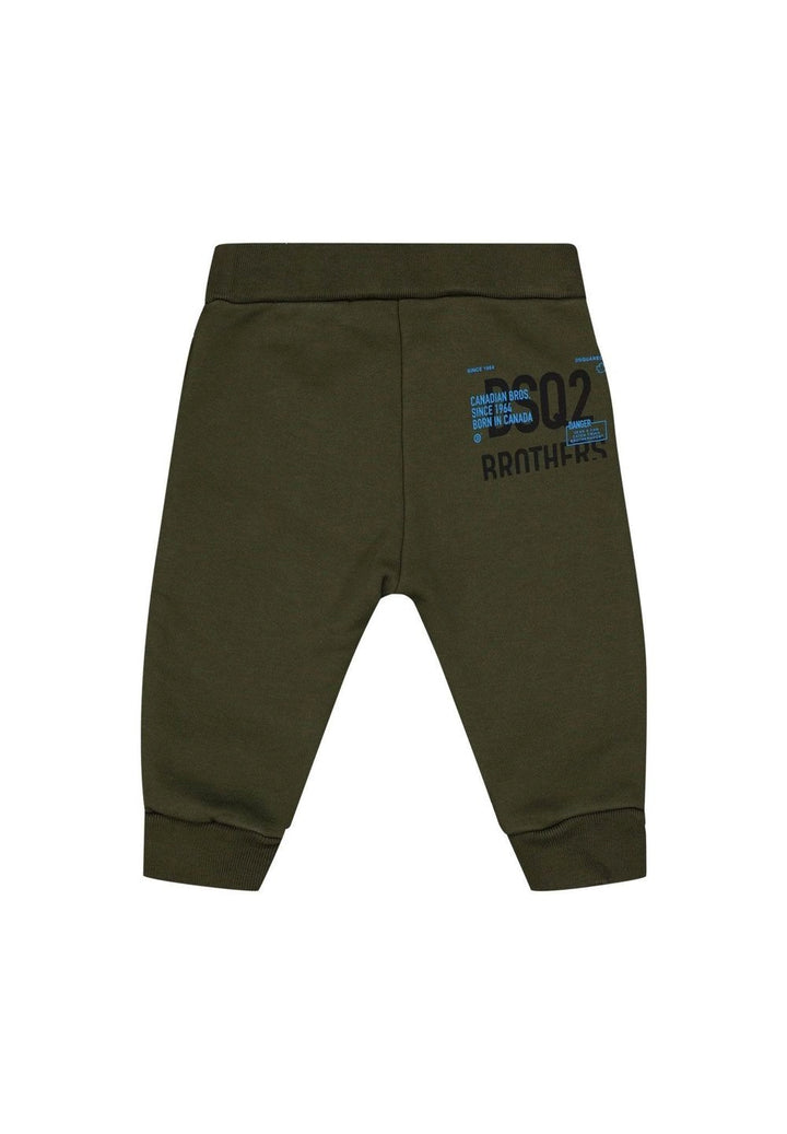 Pantalone felpa verde militare per bambino - Primamoda kids