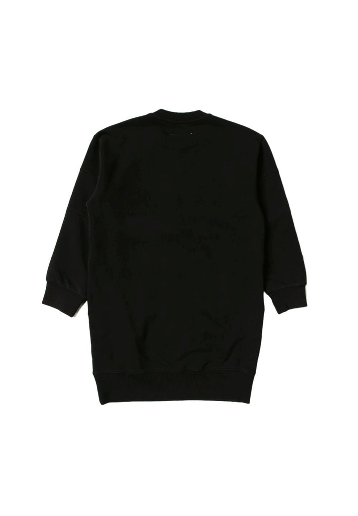 Vestito felpa nero per bambina - Primamoda kids