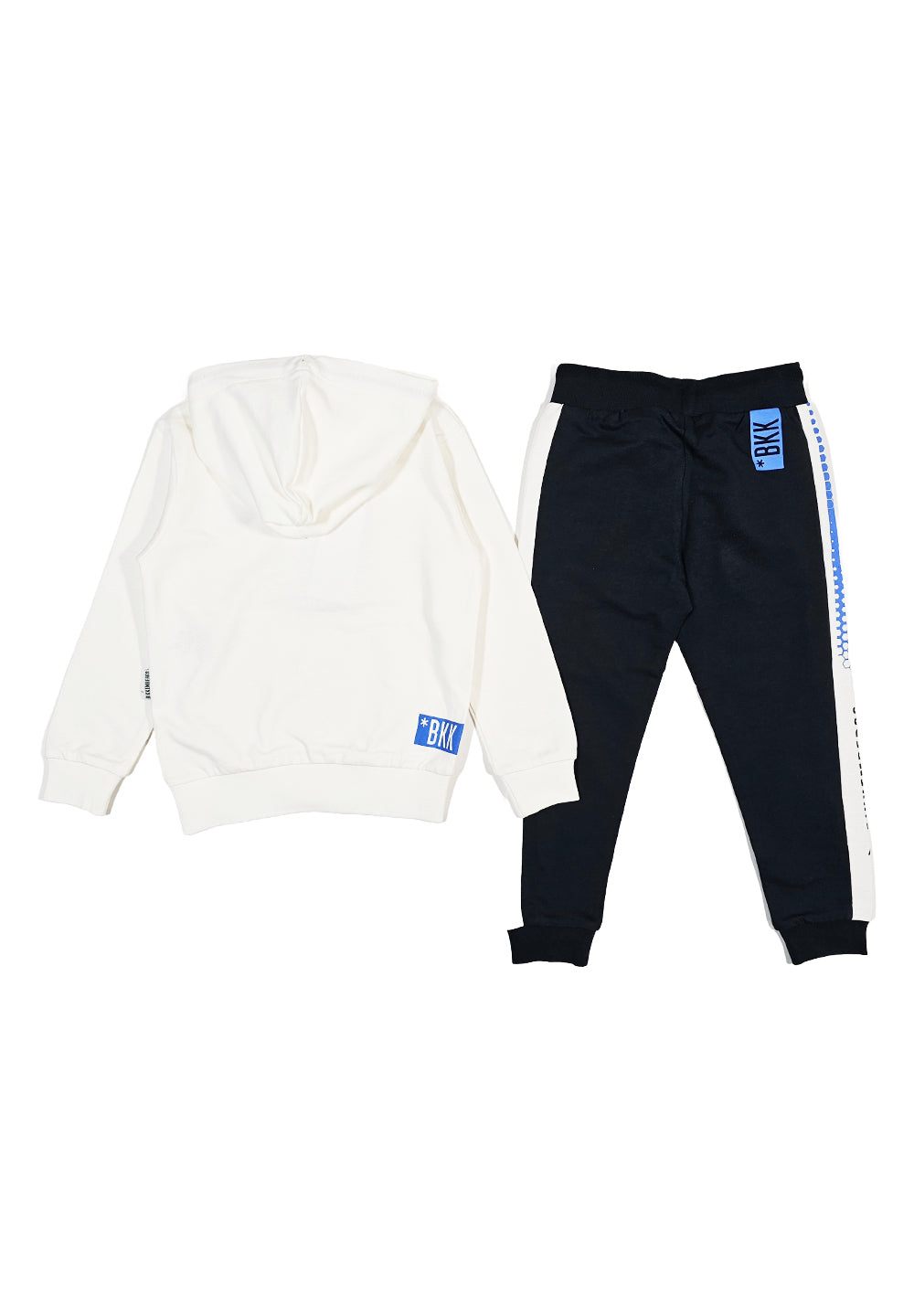 Completo felpa bianco-blu per bambino - Primamoda kids