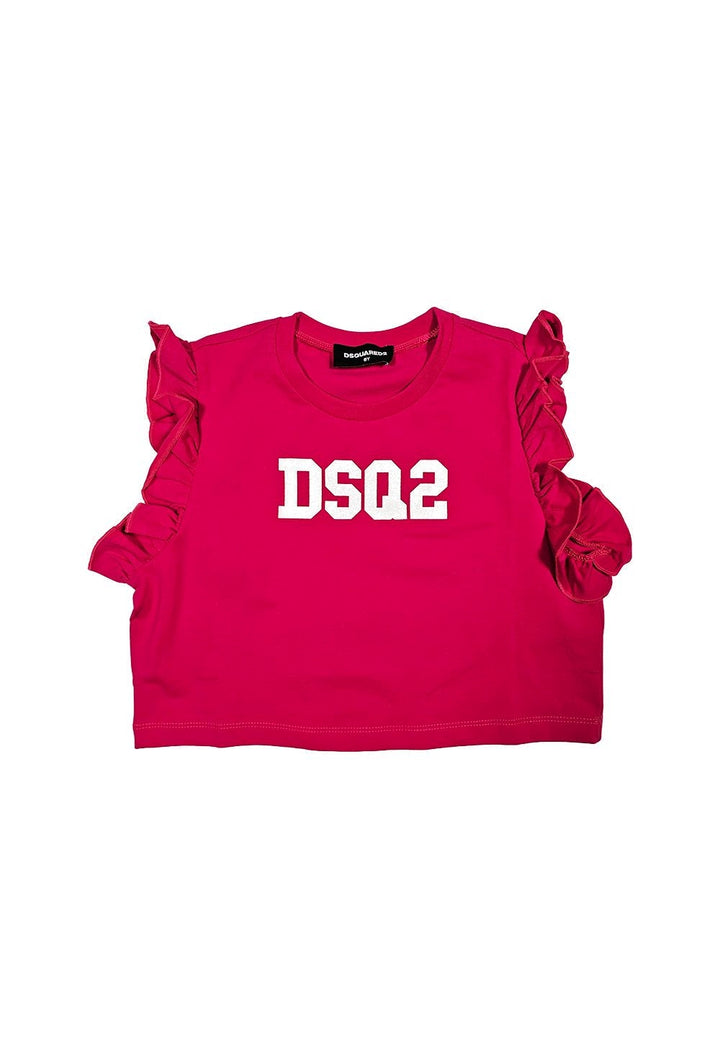 T-shirt fuxia per bambina - Primamoda kids