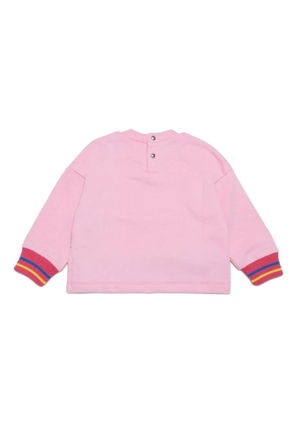 Felpa girocollo rosa per neonata - Primamoda kids