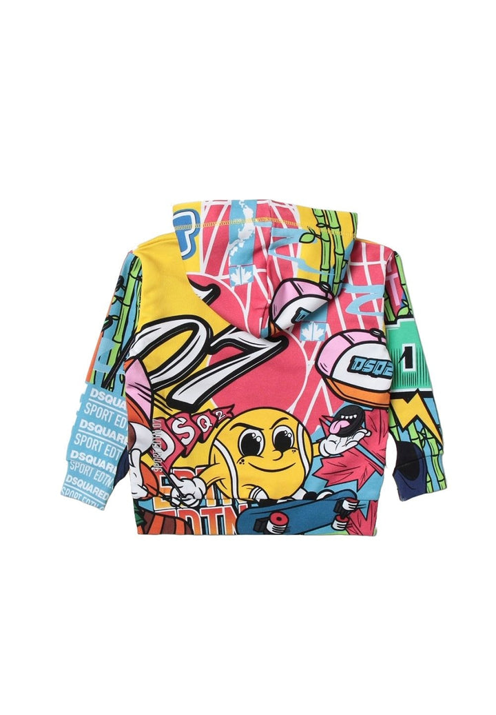 Felpa cappuccio gialla per bambino - Primamoda kids