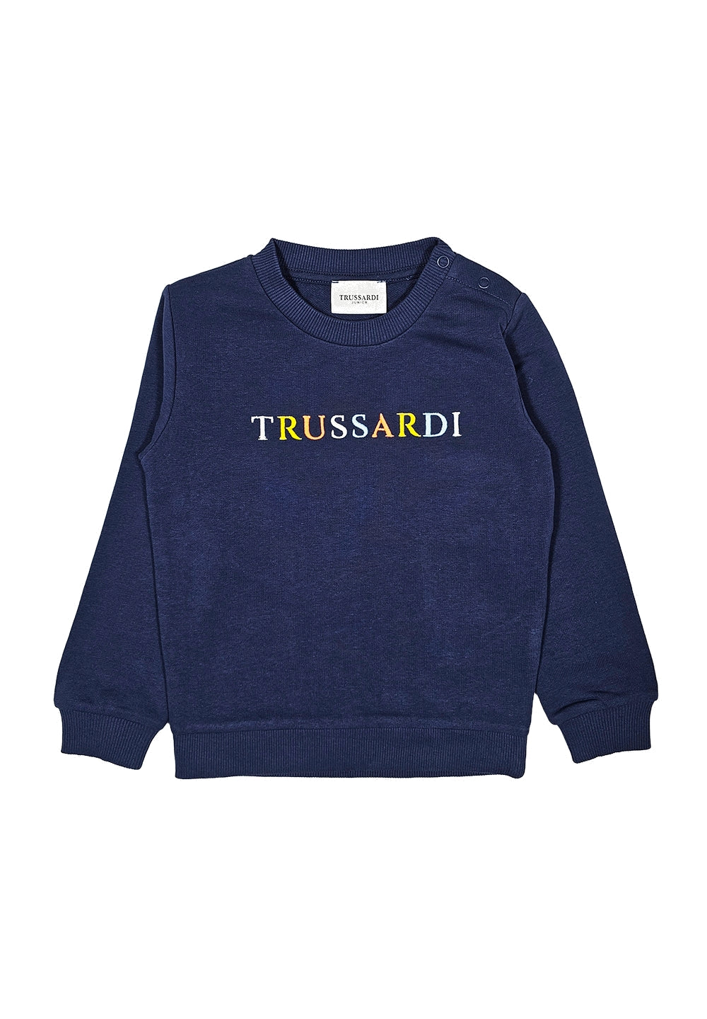 Felpa girocollo blu per neonato - Primamoda kids