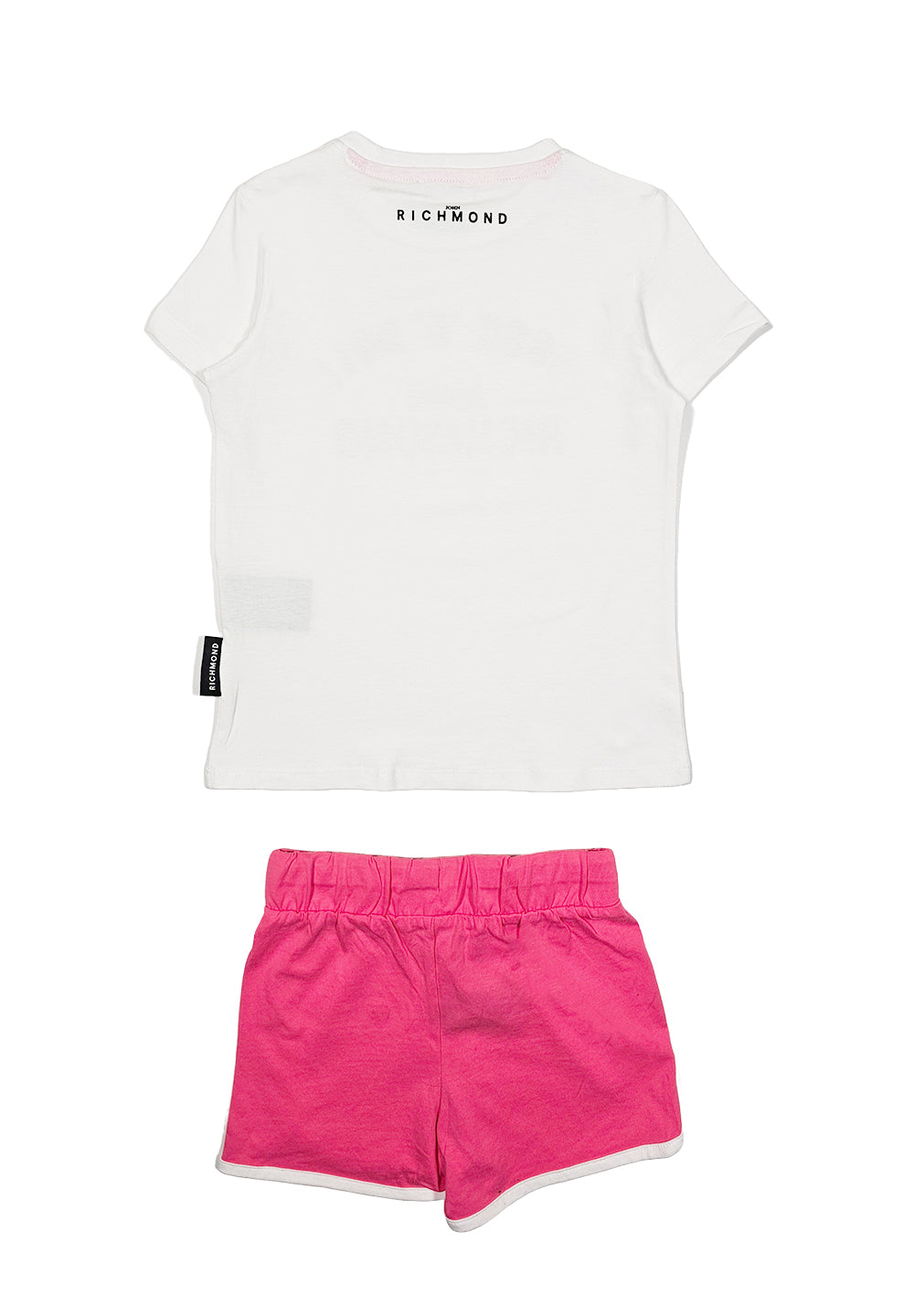 Completo bianco-rosa per bambina - Primamoda kids