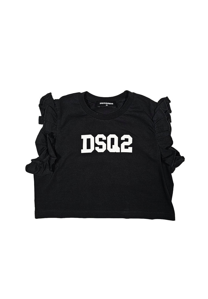 T-shirt nera per bambina - Primamoda kids