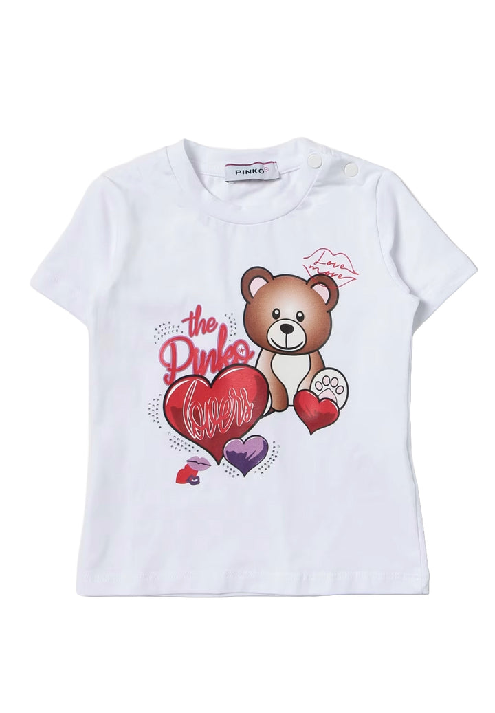 T-shirt bianca per neonata - Primamoda kids