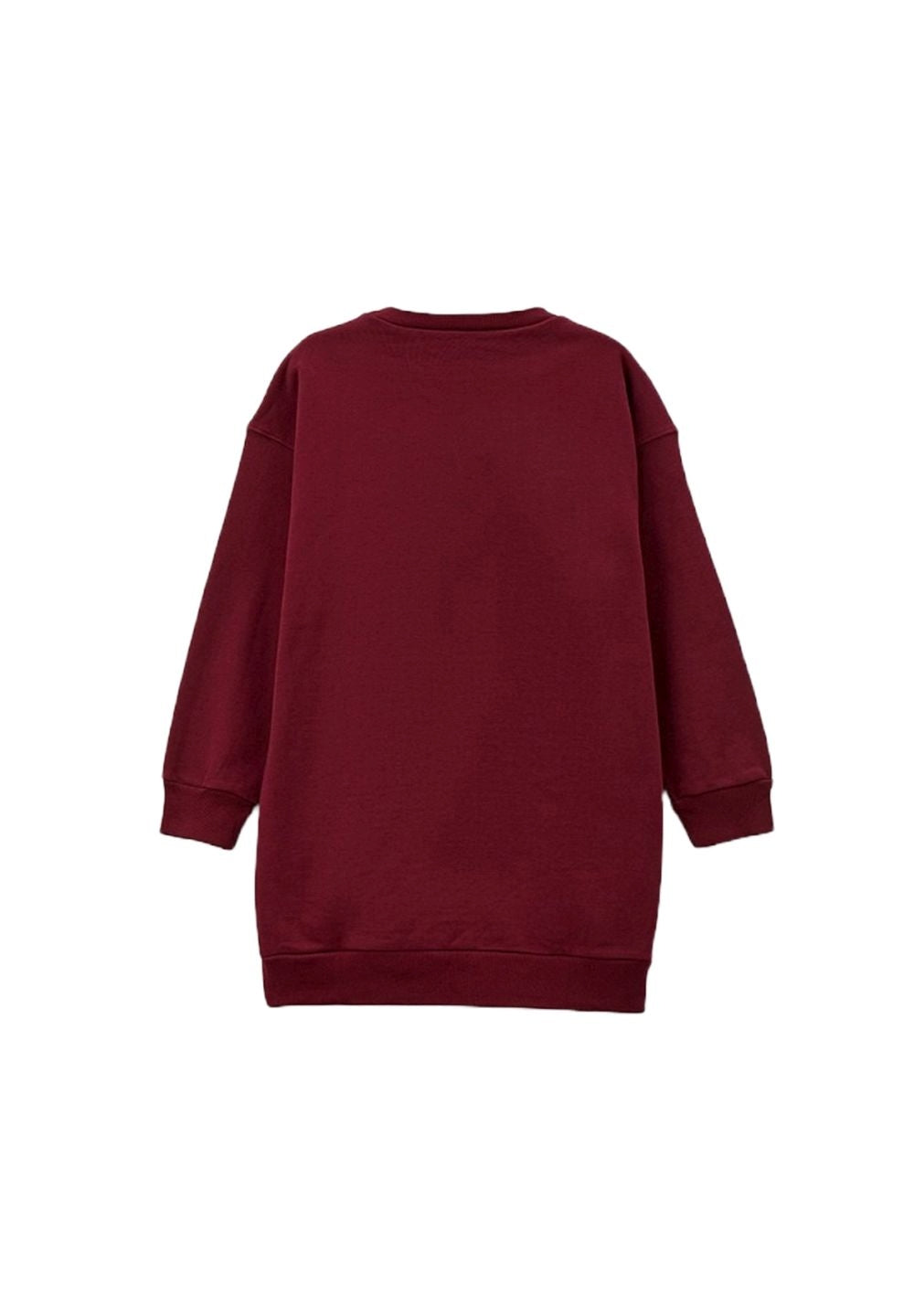 Vestito felpa bordeaux per bambina - Primamoda kids