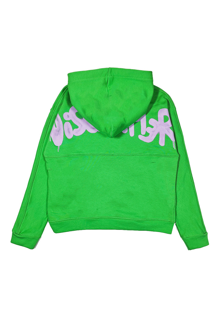 Felpa cappuccio verde per bambina - Primamoda kids