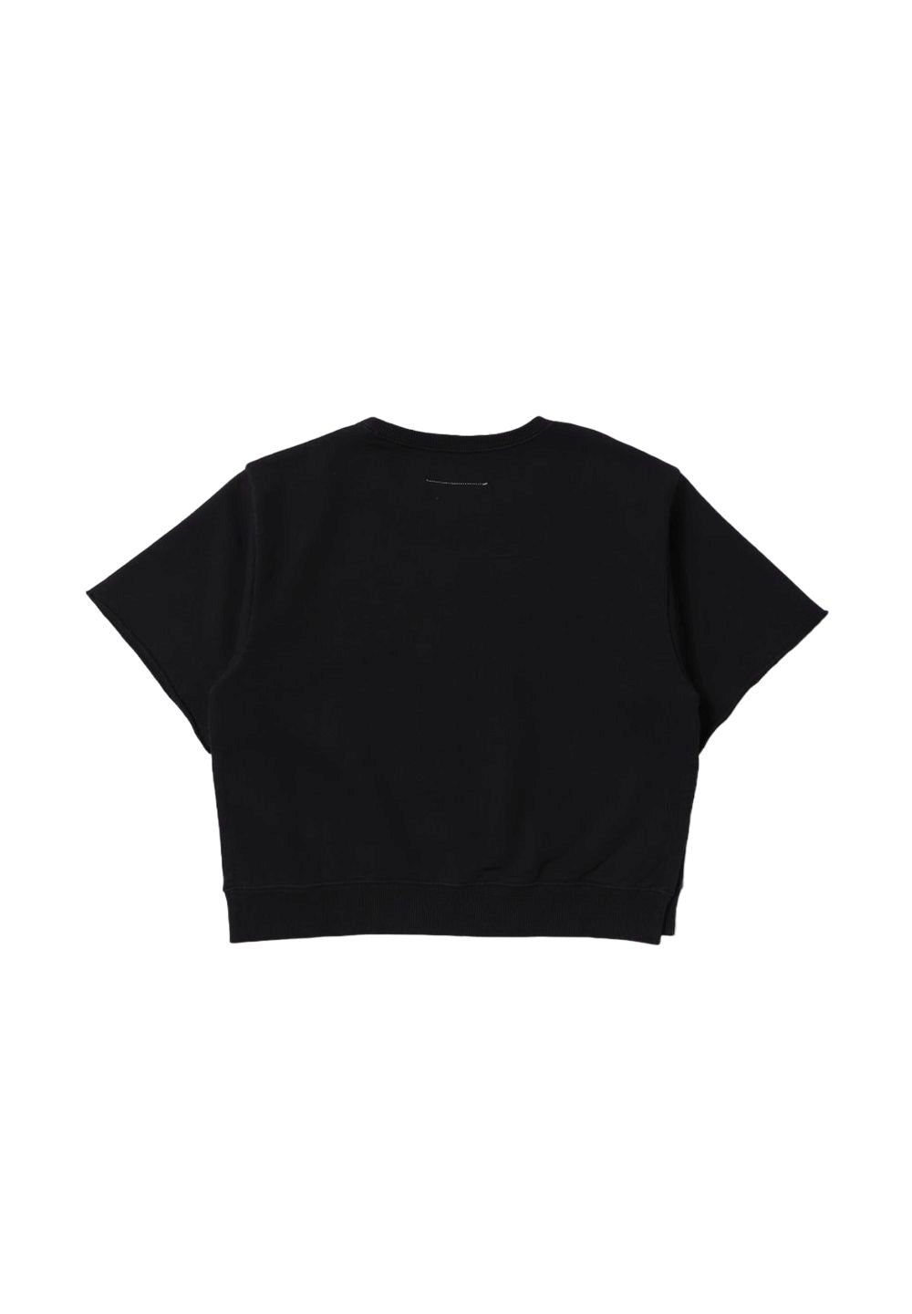 Felpa girocollo nera per bambina - Primamoda kids