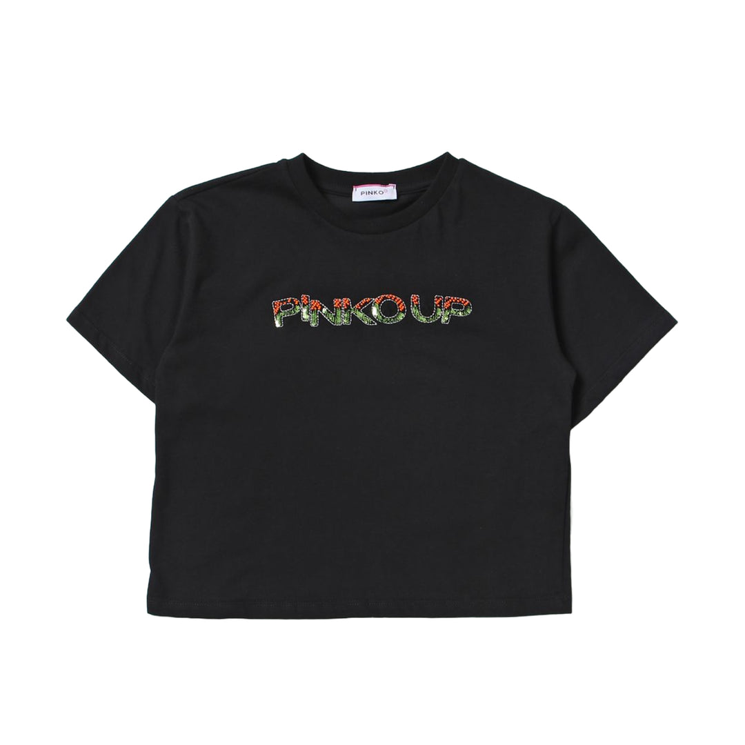 T-shirt nera per bambina - Primamoda kids