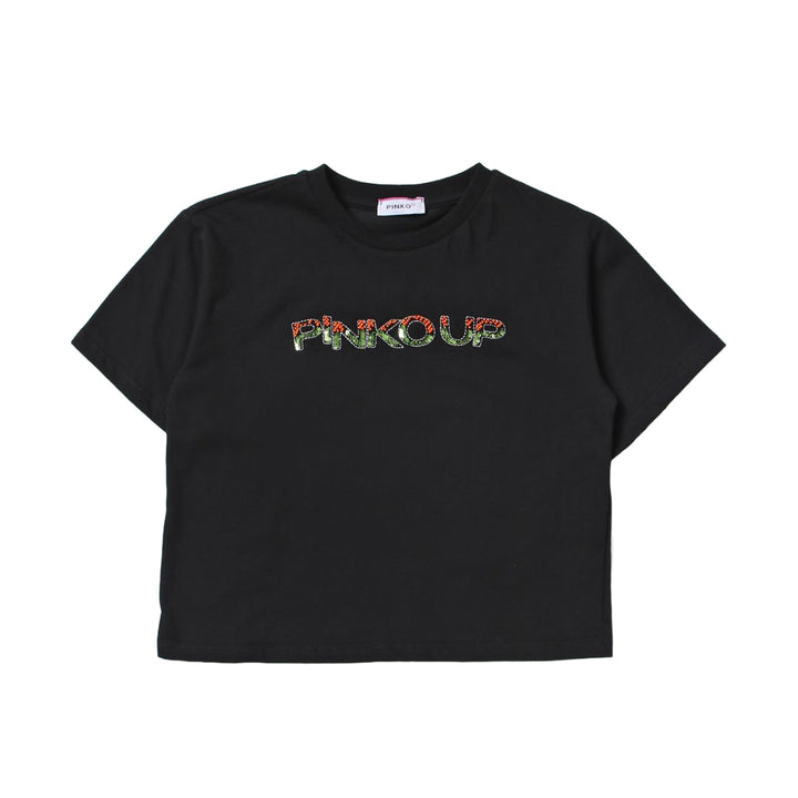 T-shirt nera per bambina - Primamoda kids