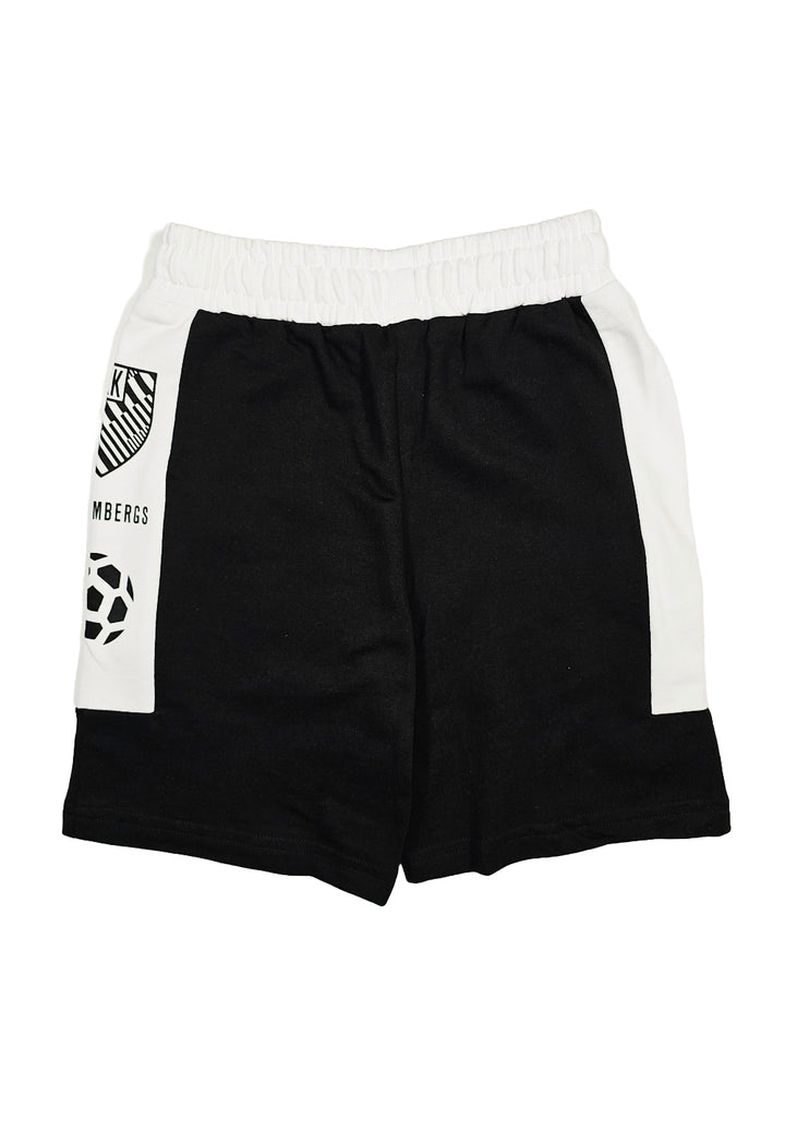 Bermuda felpa nero per bambino - Primamoda kids