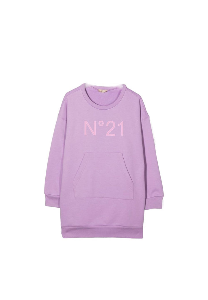 Vestito felpa lilla per bambina - Primamoda kids